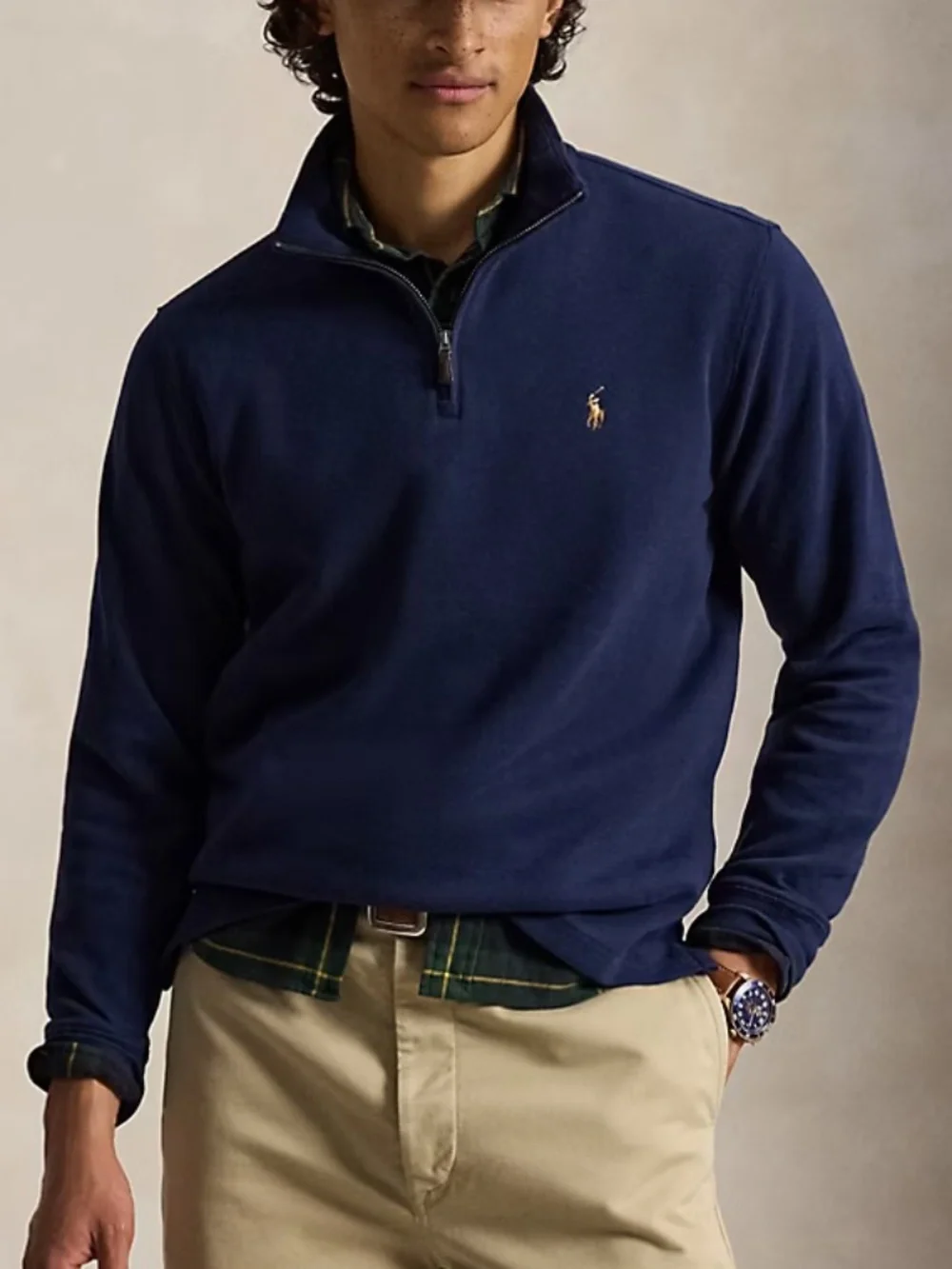 *FIRM PRICE* NWT - Polo Ralph Lauren Estate-Rib Quarter-Zip Pullover